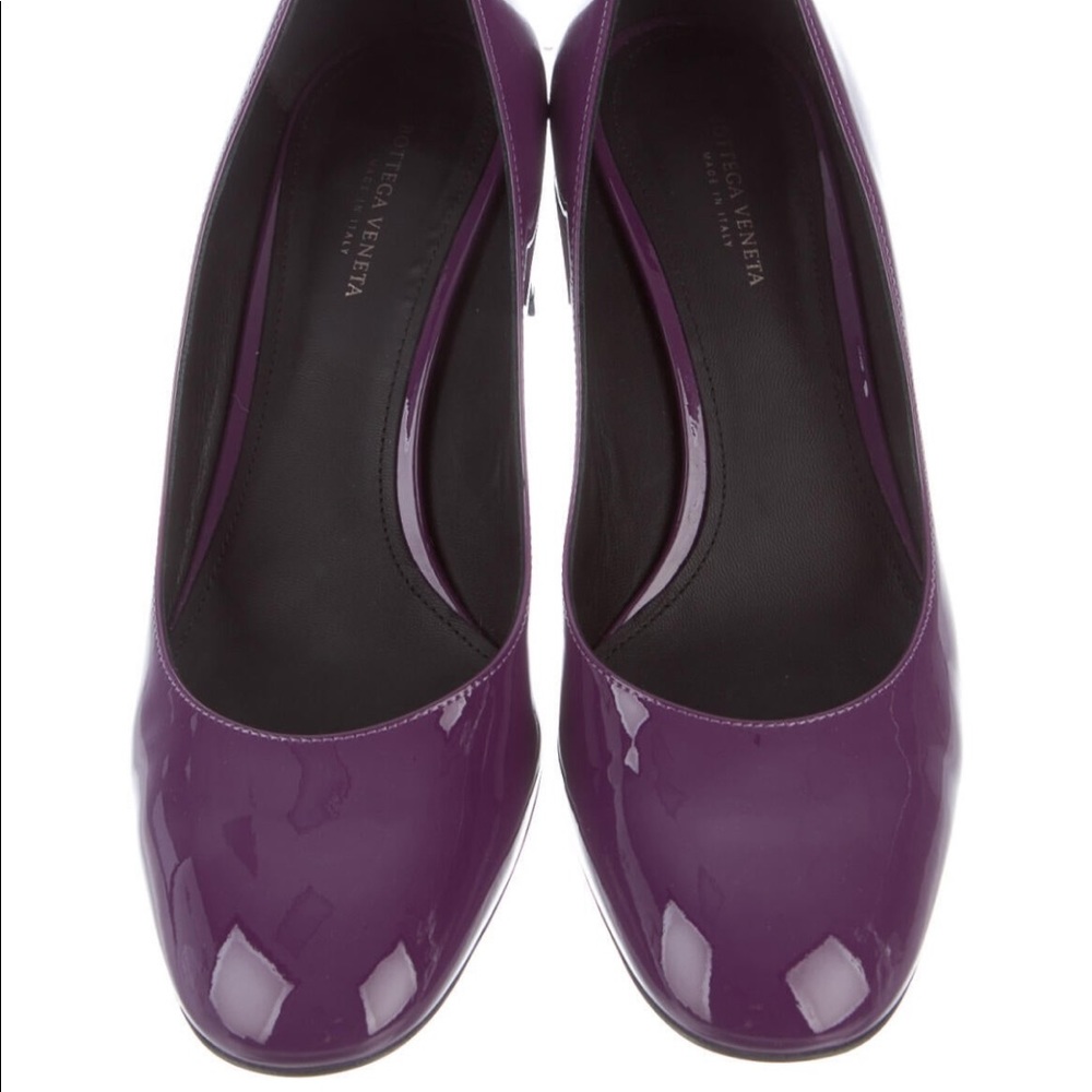 Purple Bottega Veneta Patent Leather Pumps Women’s Size 7.5